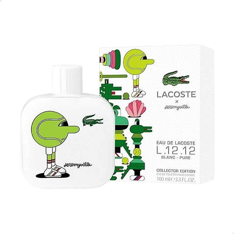 LACOSTE 12 12-modified Lacoste L.12.12 Blanc Pure x Jeremyville Collector Edition For Men Edt 100ml - Image 2
