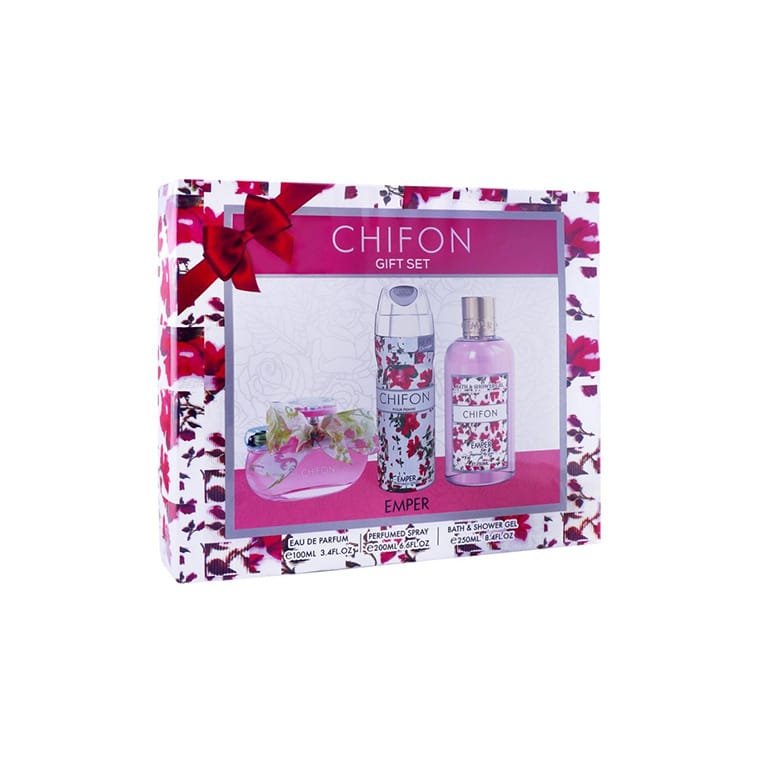 Emper Chifon Perfume 3Pcs Gift Set for Women Emper Chifon Perfume 3Pcs Gift Set for Women