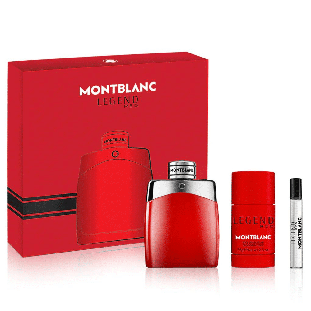Untitled design (11) Mont Blanc Legend Red 3 Pcs GiftSet For Men - Image 2