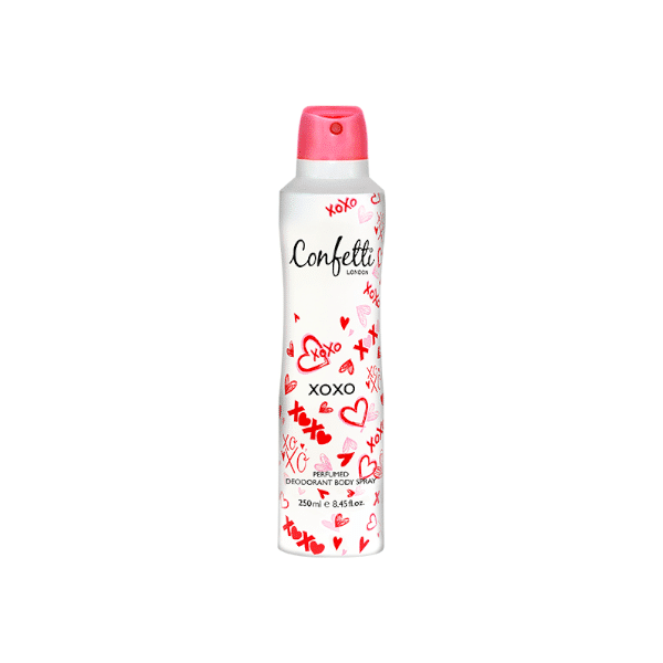 Confetti London XOXO Deodorant Spray For Women 250ml