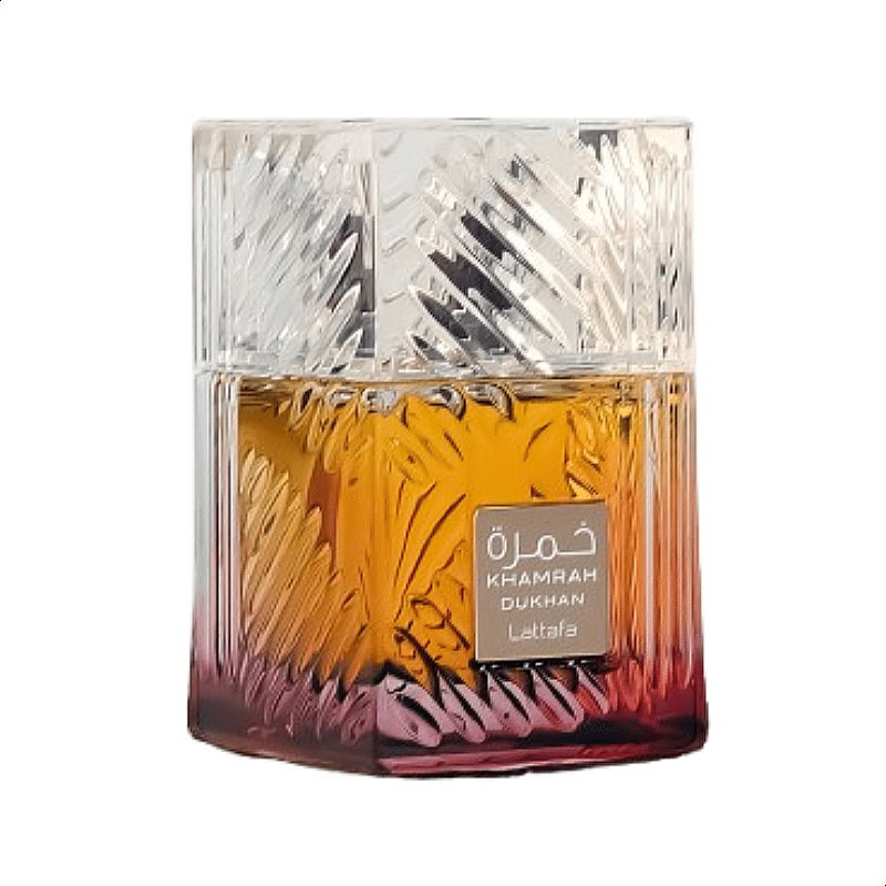 The bottle design of Lattafa Khamrah Dukhan reflects the elegance and sophistication of the fragrance within. With its sleek lines and rich colors, the bottle is a striking addition to any fragrance collection. The design exudes masculinity and refinement, making it a perfect gift for yourself or a loved one.