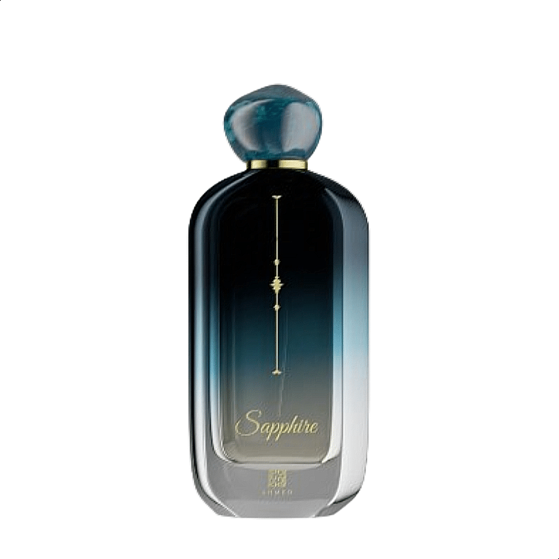 a perfume bottle of Ahmed Al maghribi sapphire