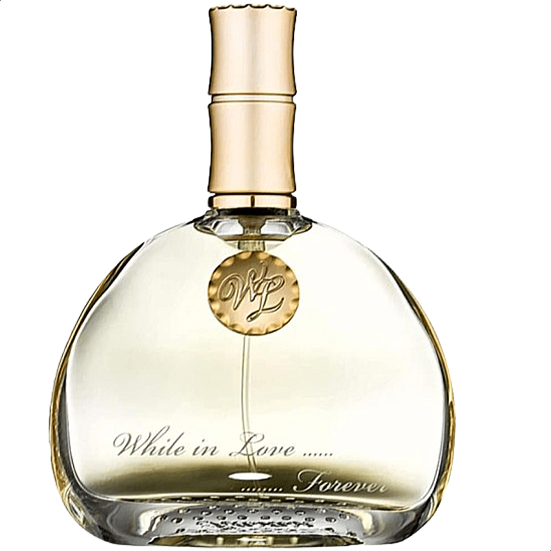 picture of a bottle of Rasasi While in Love Forever perfume.