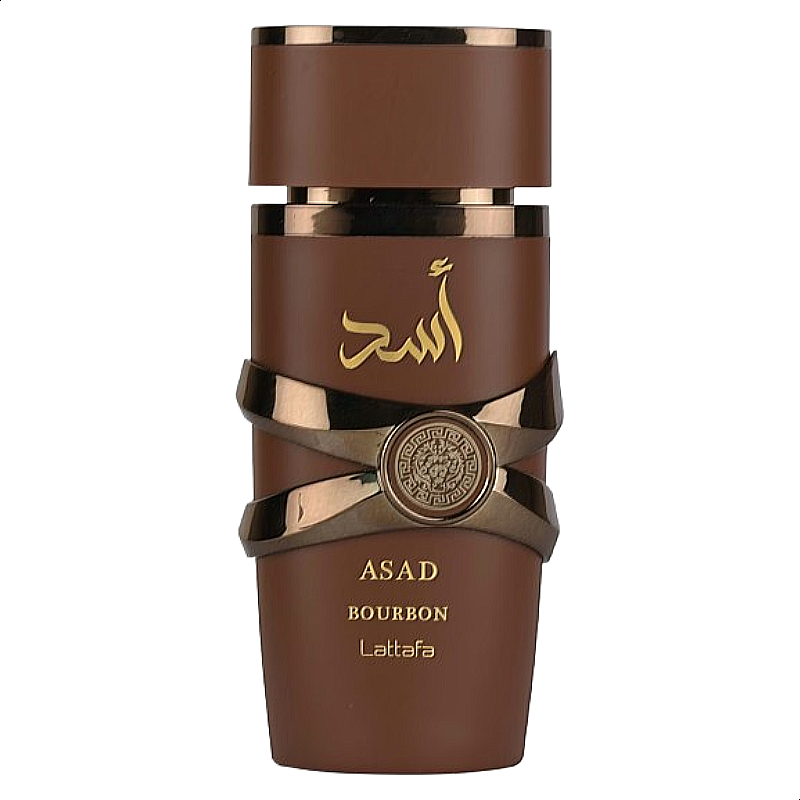 "Lattafa Asad Bourbon Fragrance Bottle"
