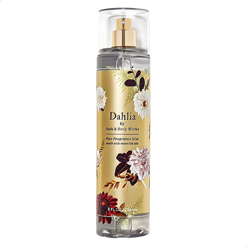 Bath & Body Dahlia Body Mist Fragrance Bottle